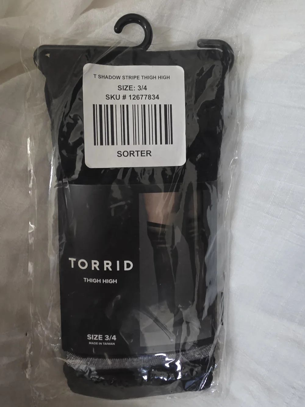 Torrid T Shadow Striped Thigh-High